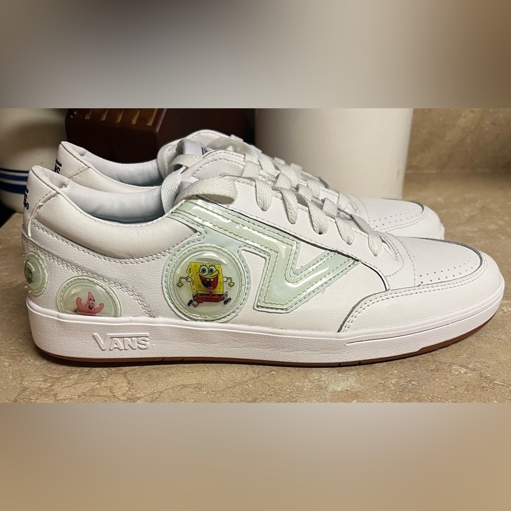 VANS X SPONGE BOB LOW LAND COMFY CUSH BUBBLE Men's Athletic Sneakers Size 12